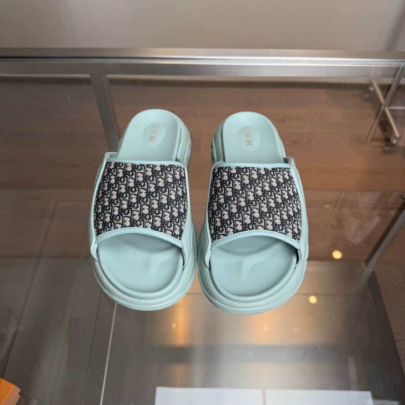 Dior Dior Mint Green Slip-On Sandals Size 41 Size US 10 / IT 40 - 6 Thumbnail