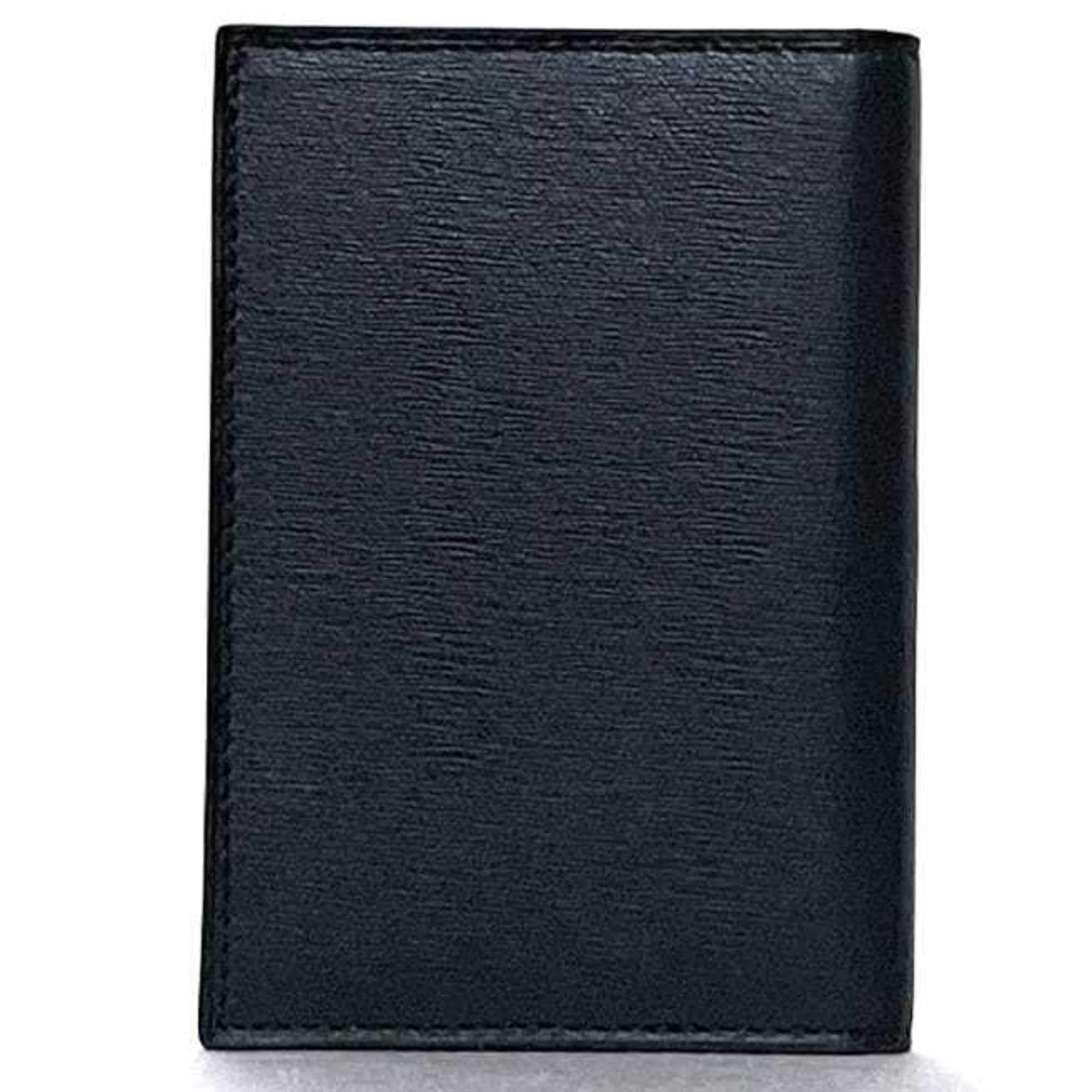 Alfred Dunhill Dunhill Business Card Holder ec-23102 Black Sidecar EP4700E Unused Leather Plate Case Size ONE SIZE - 3 Thumbnail