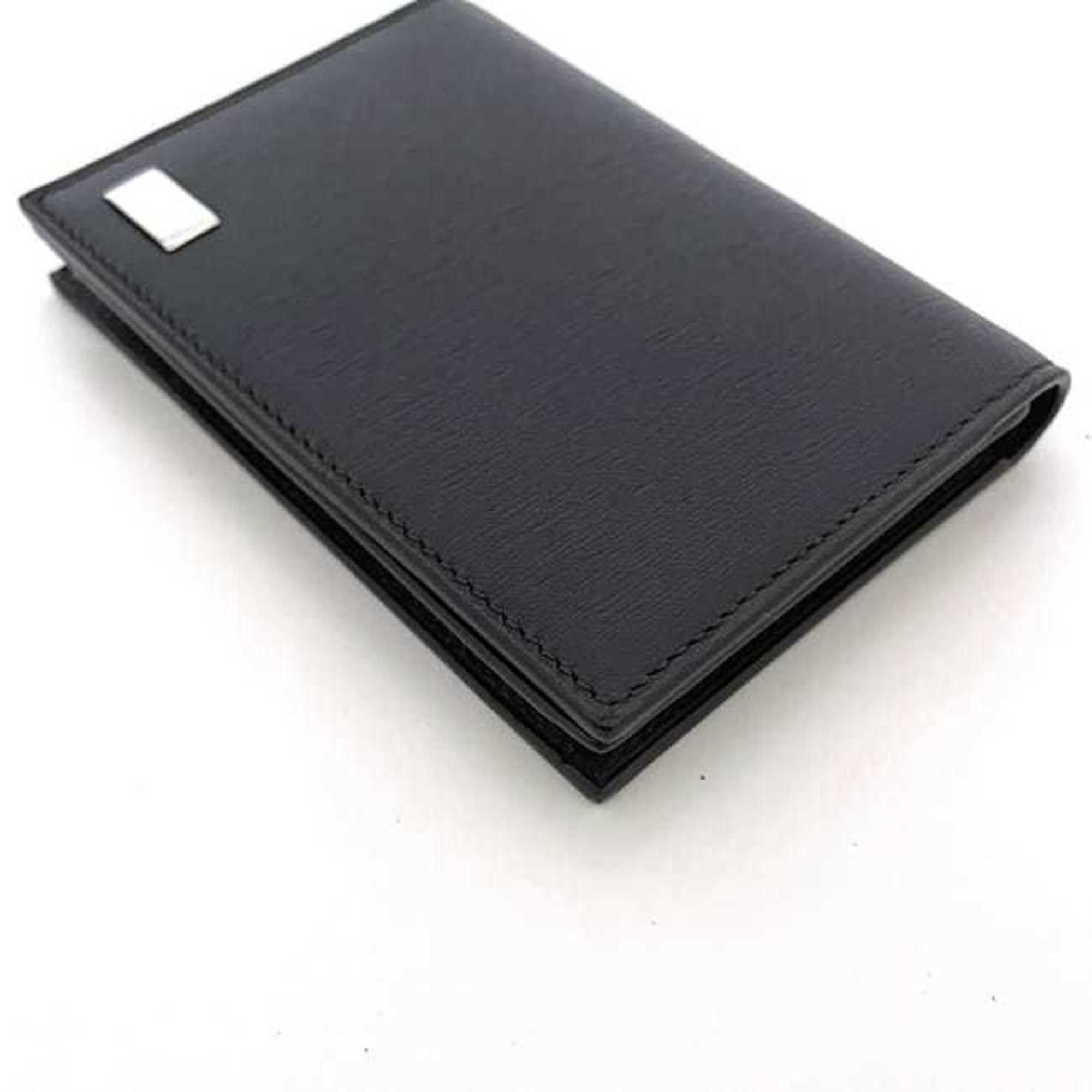 Alfred Dunhill Dunhill Business Card Holder ec-23102 Black Sidecar EP4700E Unused Leather Plate Case Size ONE SIZE - 4 Thumbnail