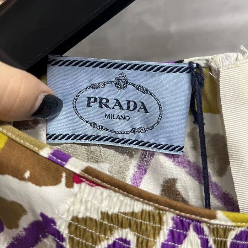 Prada Prada Colorful Patterned Print Dress Size 38 Size M / US 6-8 / IT 42-44 - 2 Thumbnail