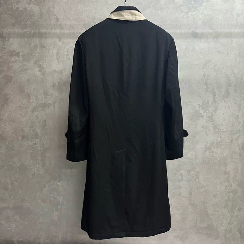 Yohji Yamamoto Yohji Yamamoto Black Double Collar Coat Size ONE SIZE - 4 Thumbnail