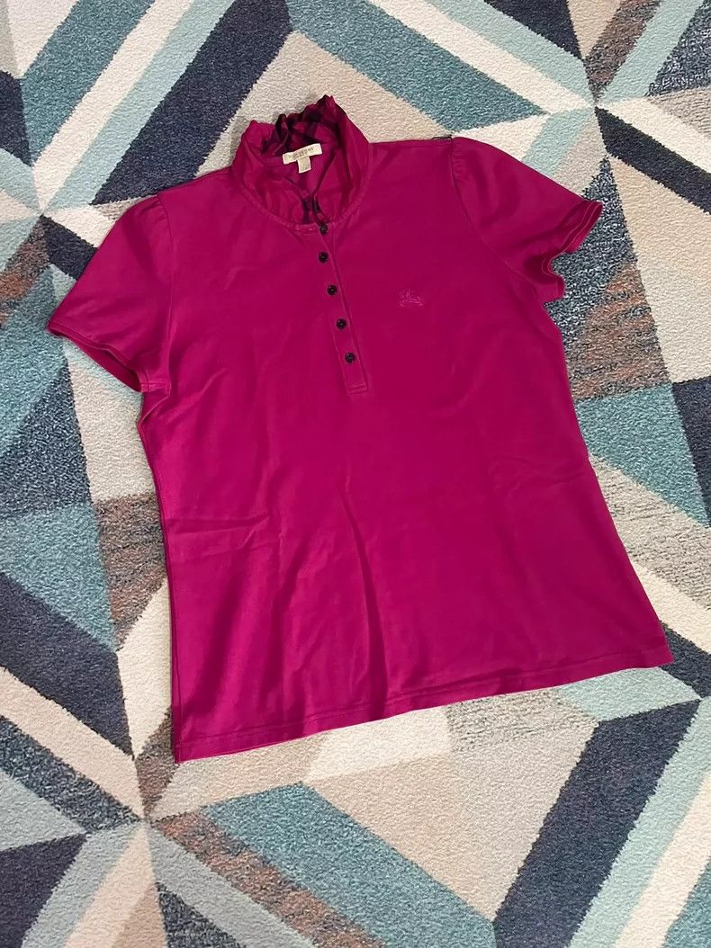 Burberry Burberry Women's Casual Short Sleeve Top Size L / US 10 / IT 46 - 2 Thumbnail