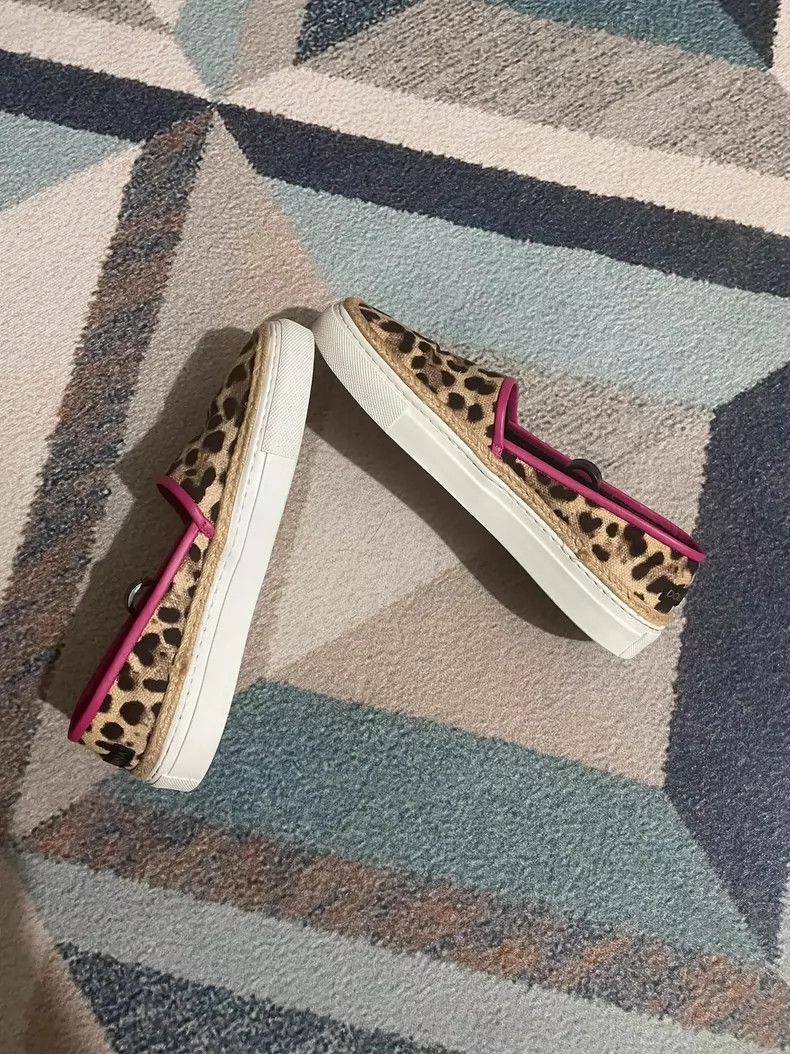 Dolce & Gabbana DG Women's Casual Leopard Print Slip-Ons Size US 7 / IT 37 - 5 Thumbnail
