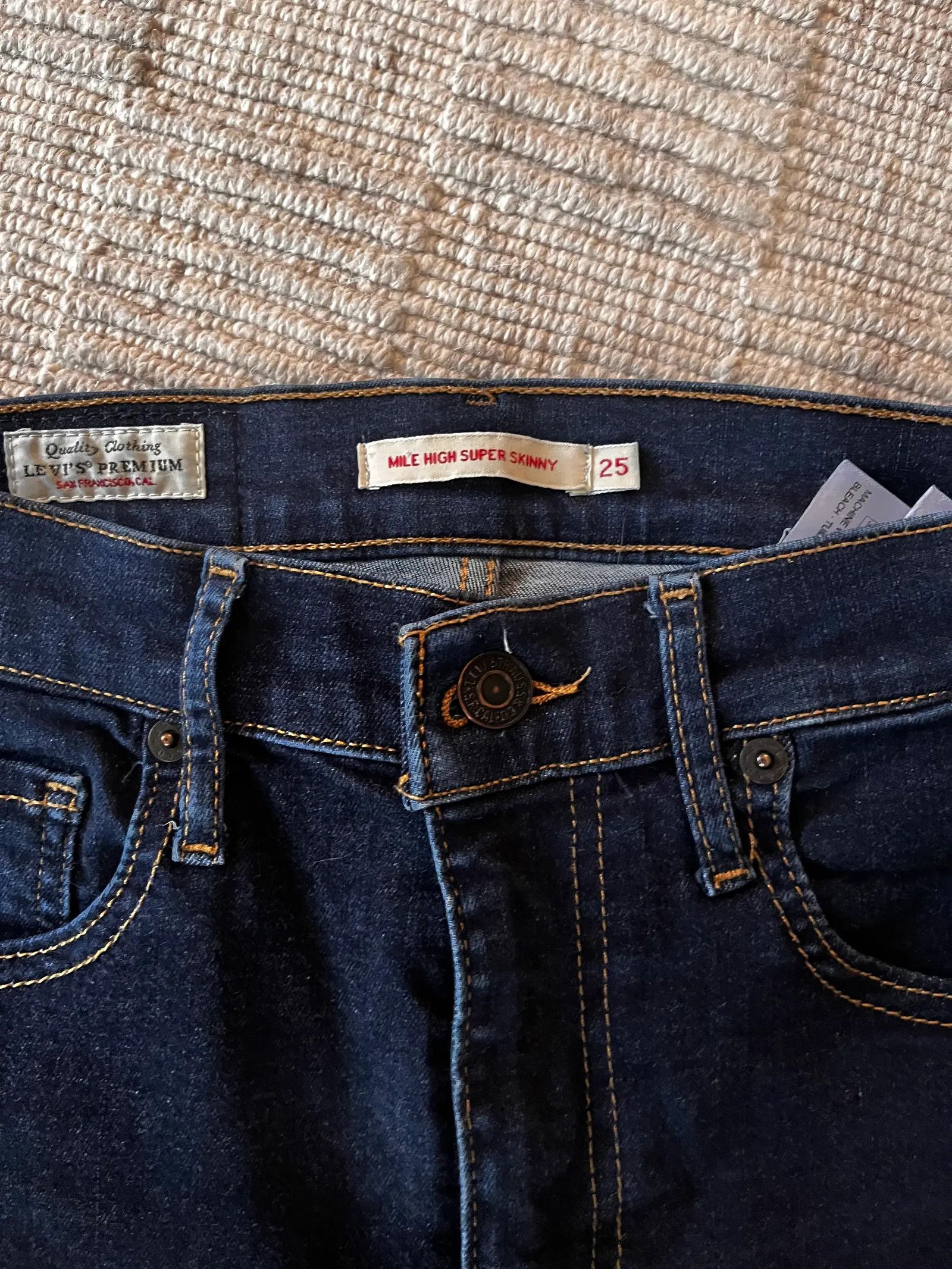 Levi's Levi's Mile high super skinny Jeans Size 25" / US 0 / IT 36 - 2 Thumbnail