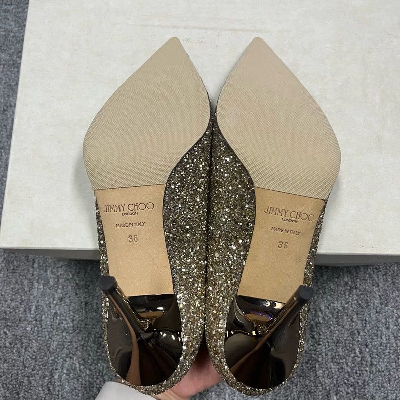 Jimmy Choo Jimmy Choo Gold Pointed High Heels Size 36 Size US 6 / IT 36 - 5 Thumbnail