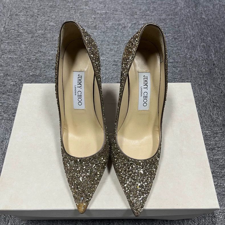 Jimmy Choo Jimmy Choo Gold Pointed High Heels Size 36 Size US 6 / IT 36 - 3 Thumbnail