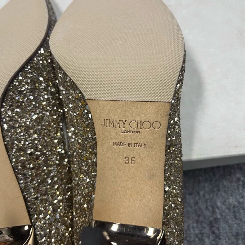 Jimmy Choo Jimmy Choo Gold Pointed High Heels Size 36 Size US 6 / IT 36 - 6 Thumbnail