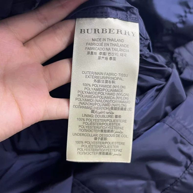 Burberry Burberry Blue Double-Breasted Long Sleeve Coat Size S / US 4 / IT 40 - 4 Thumbnail
