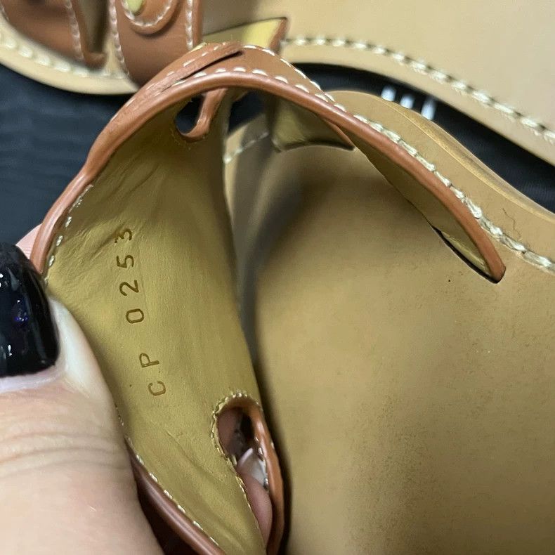 Celine Celine Brown Slip-On Flat Sandals Size US 6 / IT 36 - 4 Thumbnail