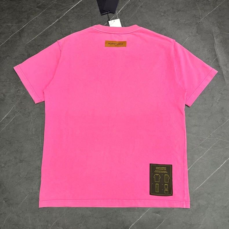 Louis Vuitton Louis Vuitton Pink Short Sleeve T-Shirt Size L Size L / US 10 / IT 46 - 2 Thumbnail