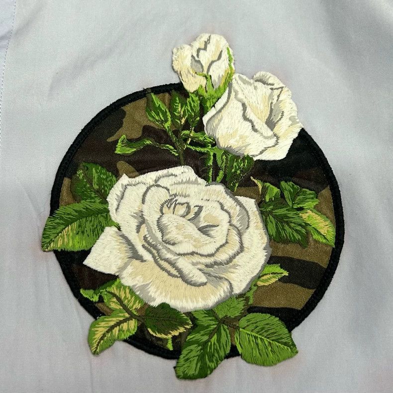 Dior Dior Floral Embroidery Short Sleeve Shirt Size M / US 6-8 / IT 42-44 - 4 Thumbnail