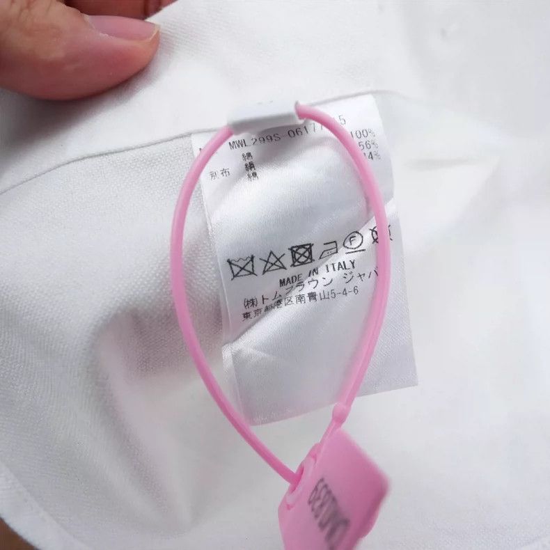 Thom Browne Thom Browne White Canvas Long Sleeve Shirt Size M / US 6-8 / IT 42-44 - 6 Thumbnail
