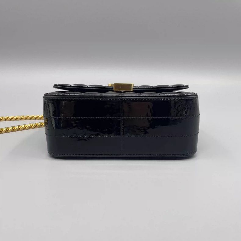 Yves Saint Laurent YSL Vicky Patent Leather Shoulder Bag Size ONE SIZE - 3 Thumbnail