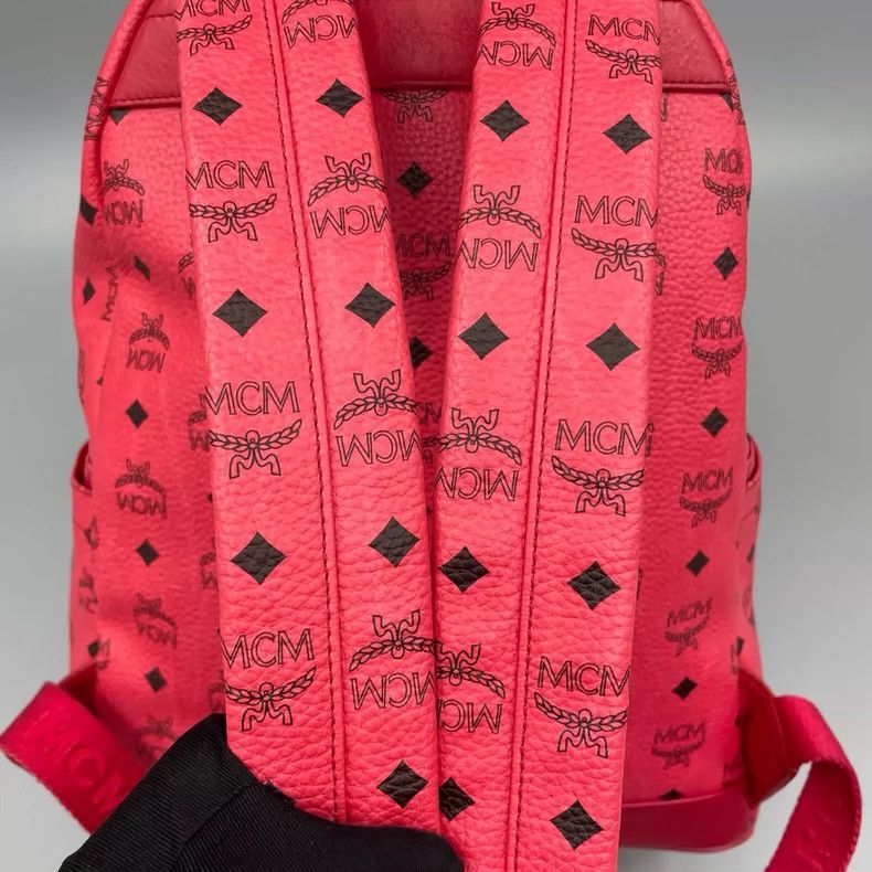 MCM MCM Classic Print Backpack With Studs Size ONE SIZE - 8 Thumbnail