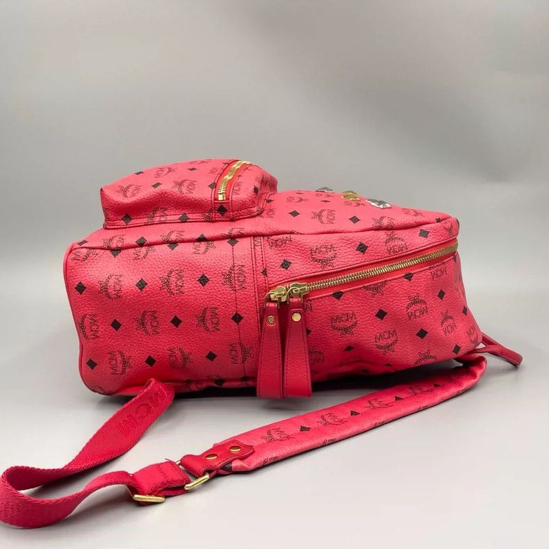 MCM MCM Classic Print Backpack With Studs Size ONE SIZE - 5 Thumbnail