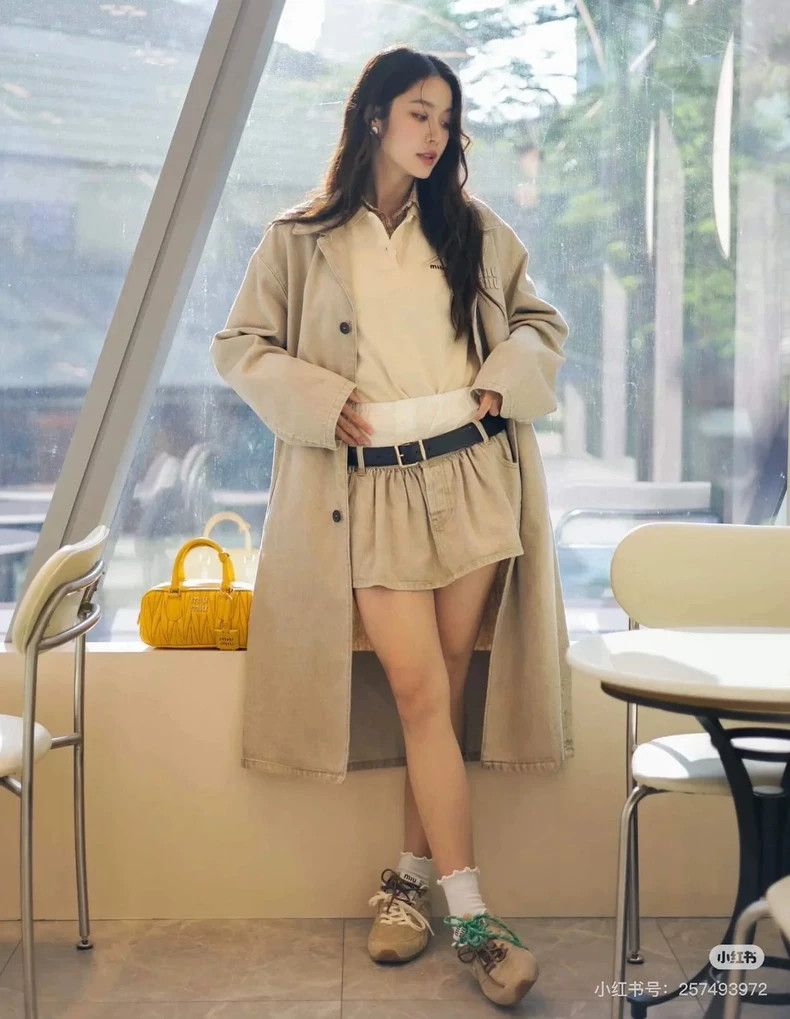 Miu Miu Miu Miu Logo Long Denim Trench Coat Size L / US 10 / IT 46 - 9 Thumbnail