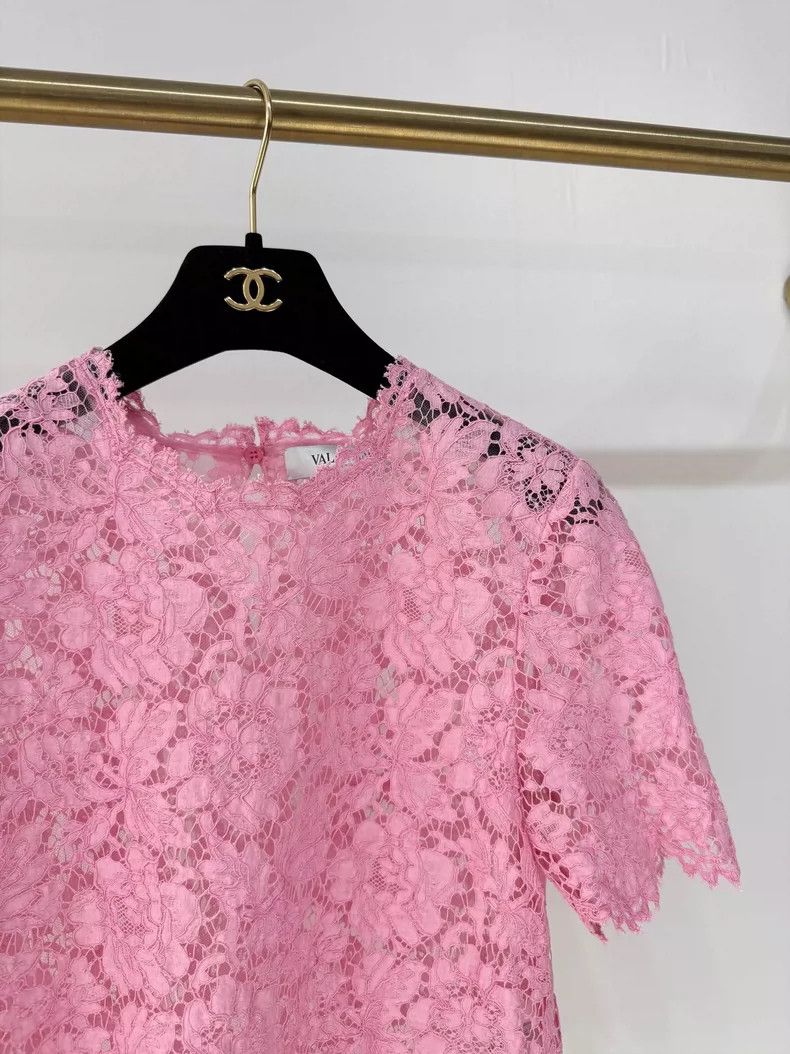 Valentino Valentino Lace Short Sleeve Top Size S / US 4 / IT 40 - 3 Thumbnail