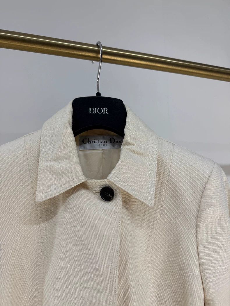 Dior Dior Beige Waistcoat Linen Blazer Jacket Size XS / US 0-2 / IT 36-38 - 3 Thumbnail
