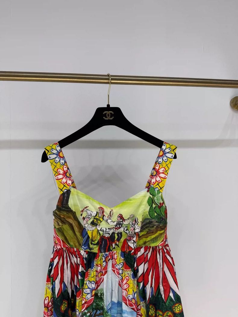 Dolce & Gabbana DG Dolce & Gabbana Colorful Dress Size S / US 4 / IT 40 - 3 Thumbnail