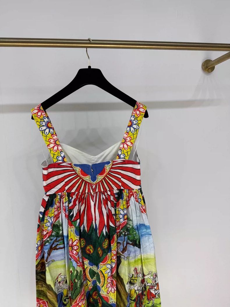 Dolce & Gabbana DG Dolce & Gabbana Colorful Dress Size S / US 4 / IT 40 - 4 Thumbnail