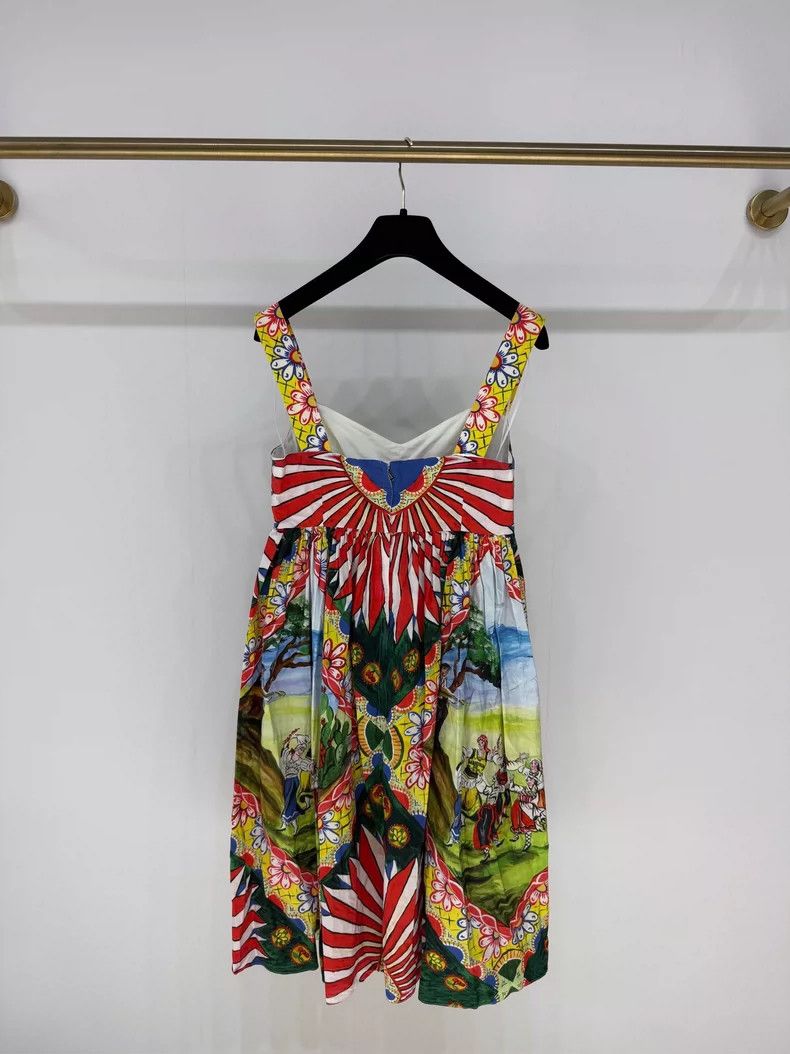 Dolce & Gabbana DG Dolce & Gabbana Colorful Dress Size S / US 4 / IT 40 - 2 Thumbnail