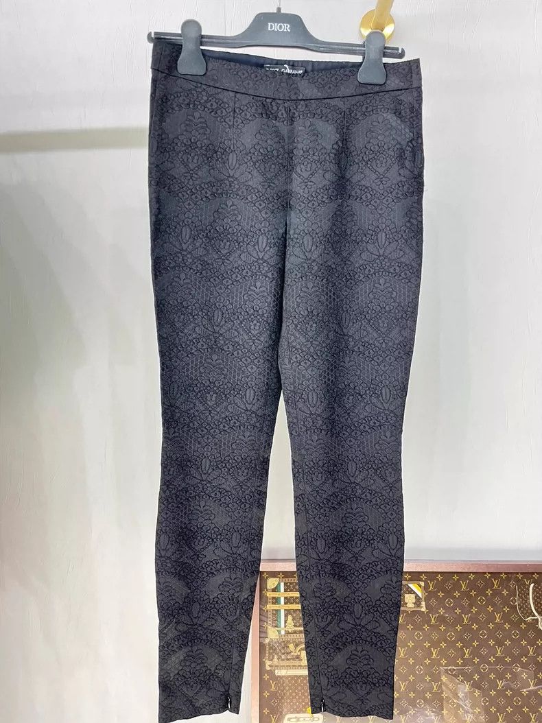 Dolce & Gabbana DG Dolce & Gabbana Dark Patterned Pants Size 38" / US 16 / IT 52 - 3 Thumbnail