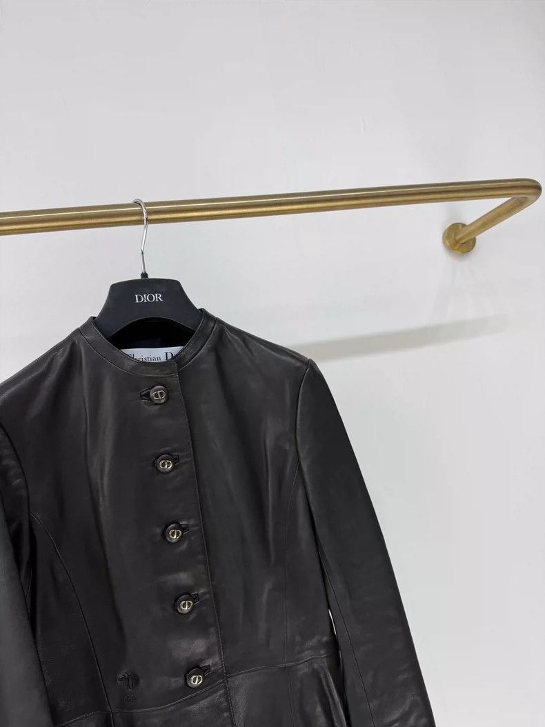 Dior Dior Classic Fitted Leather Jacket Size XS / US 0-2 / IT 36-38 - 4 Thumbnail