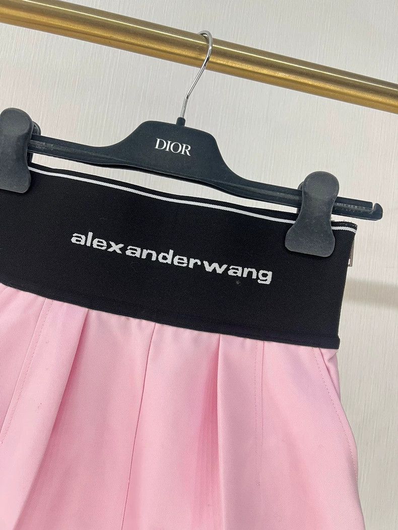 Alexander Wang Alexander Wang Logo Pink Shorts Size 22" - 3 Thumbnail