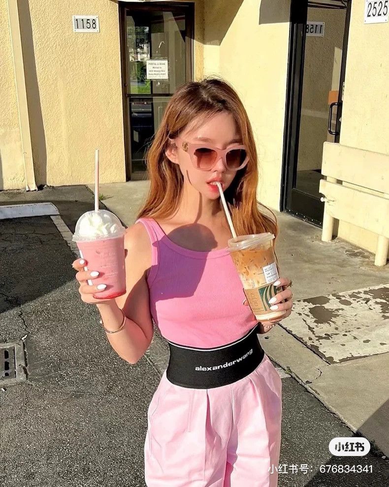 Alexander Wang Alexander Wang Logo Pink Shorts Size 22" - 6 Thumbnail