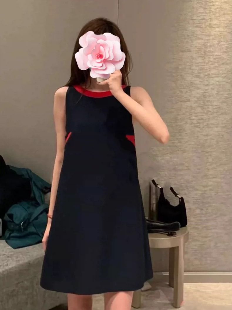 Dior Dior Colorblock Open Back Dress Size S / US 4 / IT 40 - 7 Thumbnail
