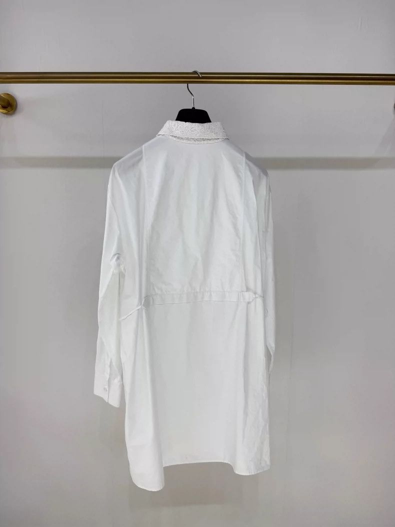 Dior Dior Lace Embroidery Panel Shirt Dress Size S / US 4 / IT 40 - 2 Thumbnail