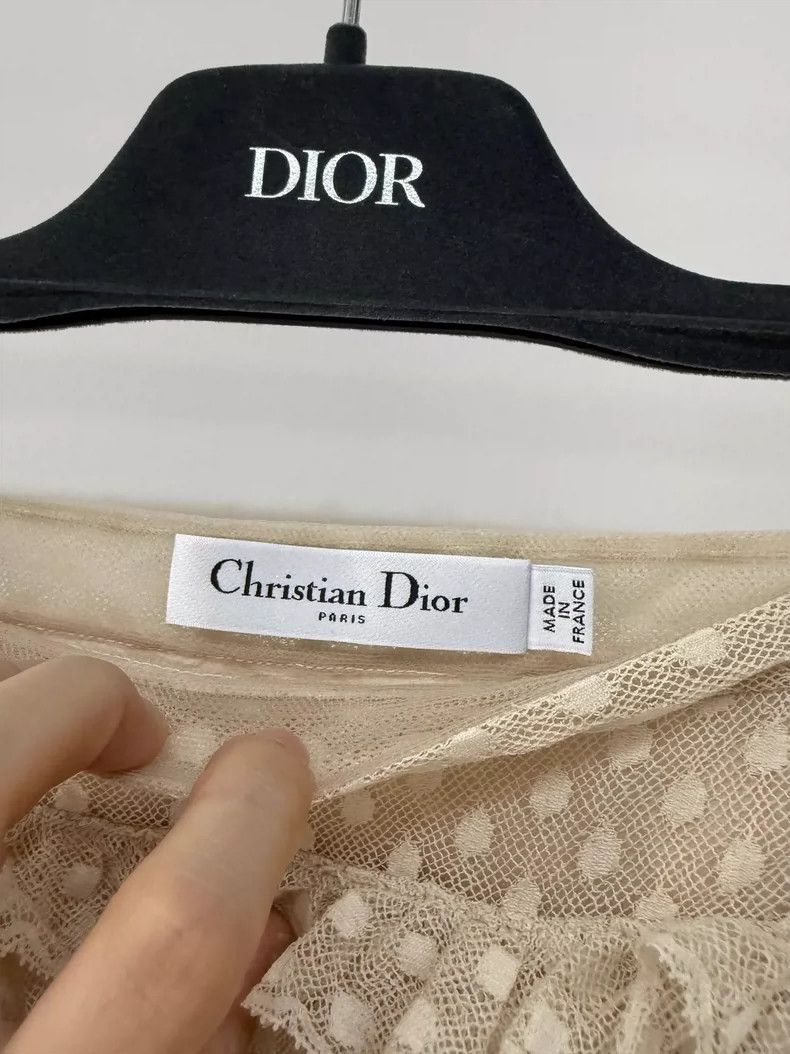 Dior Dior Polka Dot Ruffled Midi Skirt Size 34" / US 12 / IT 48 - 3 Thumbnail