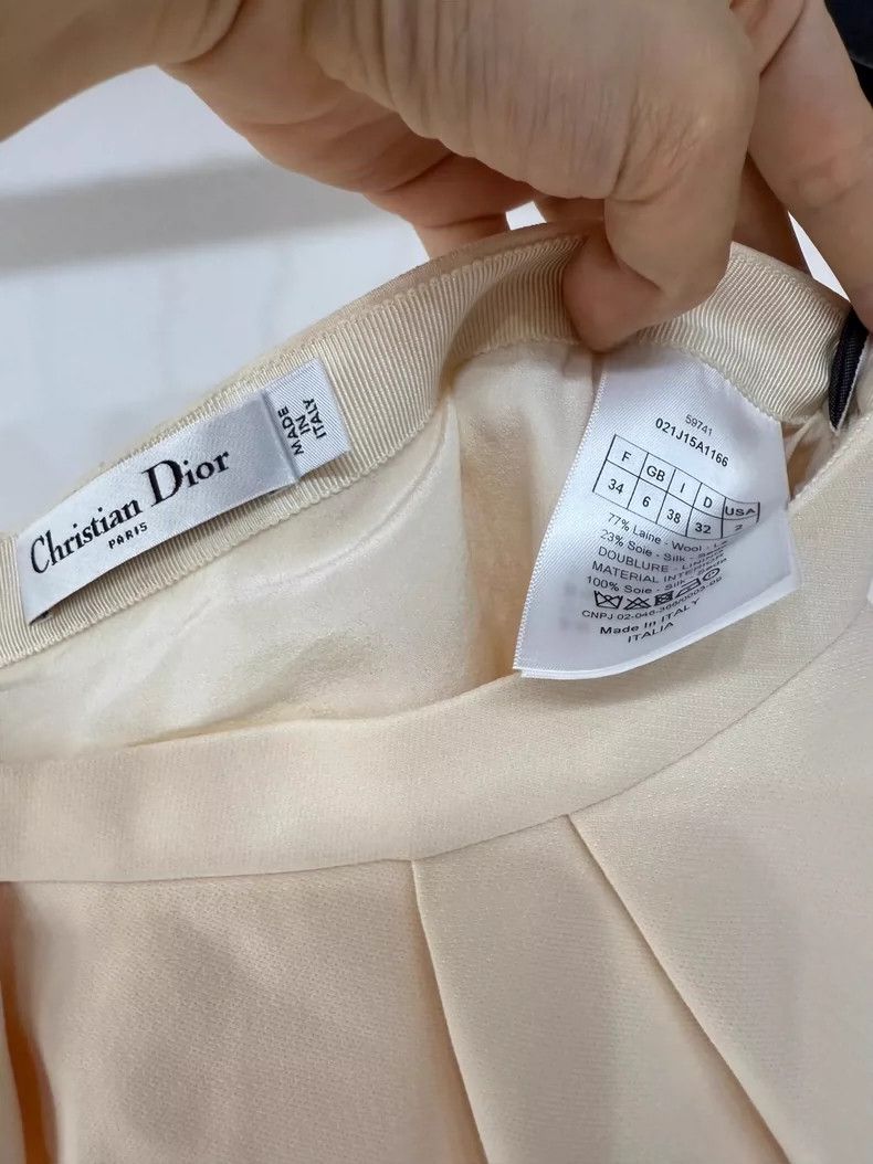 Dior Dior Silk Blend Pleated Skirt Size 34" / US 12 / IT 48 - 4 Thumbnail