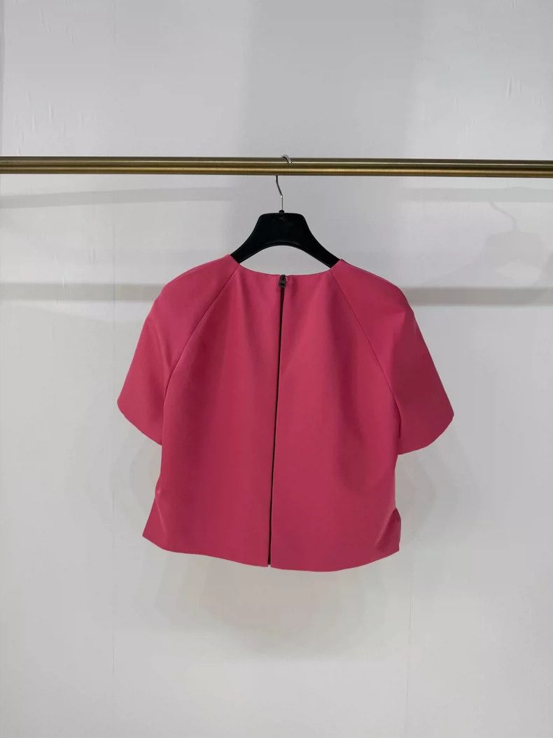 Dior New Dior Short Sleeve Top in Fuchsia Size XS / US 0-2 / IT 36-38 - 2 Thumbnail