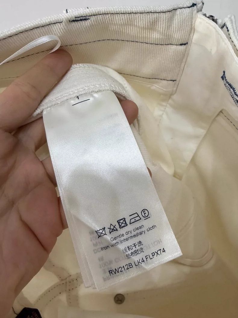 Louis Vuitton LV White Denim Pants with Contrast Stitching Size 34" / US 12 / IT 48 - 6 Thumbnail