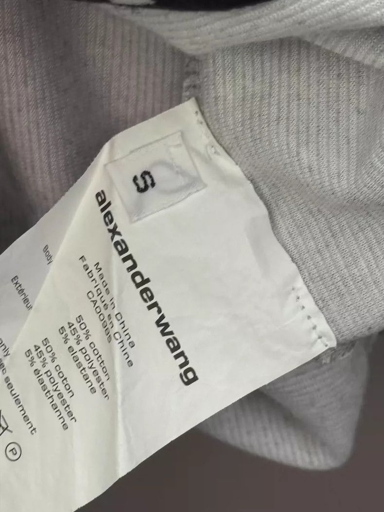 Alexander Wang Alexander Wang Gray Hooded Crop Top Size S / US 4 / IT 40 - 4 Thumbnail
