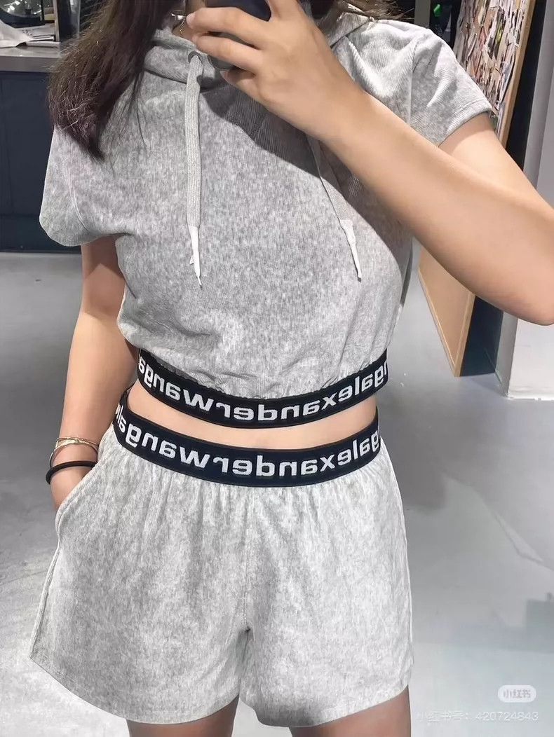 Alexander Wang Alexander Wang Gray Hooded Crop Top Size S / US 4 / IT 40 - 6 Thumbnail