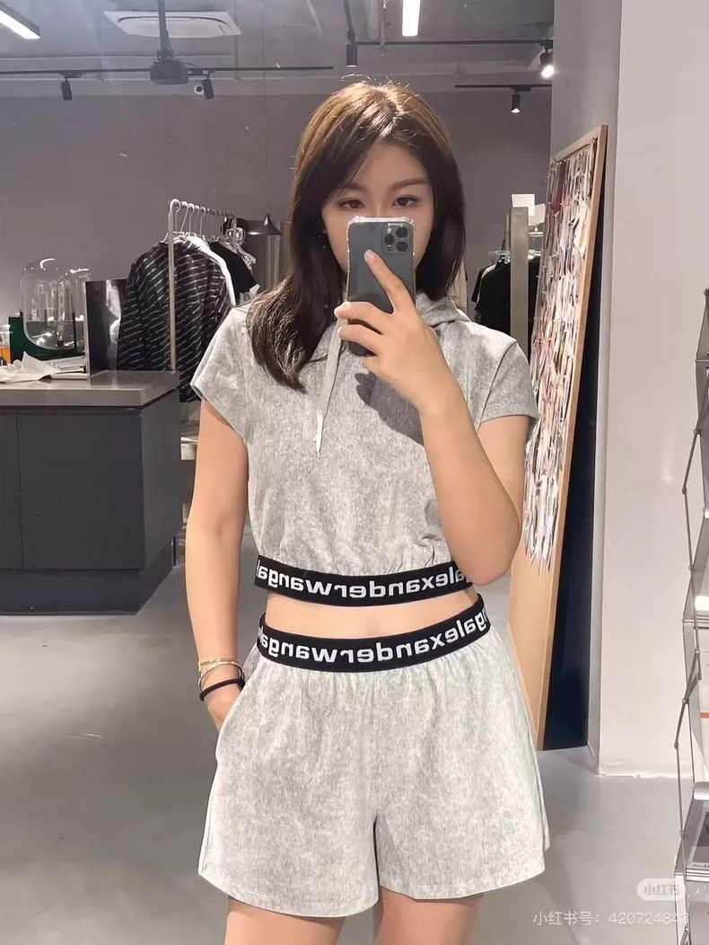 Alexander Wang Alexander Wang Gray Hooded Crop Top Size S / US 4 / IT 40 - 5 Thumbnail