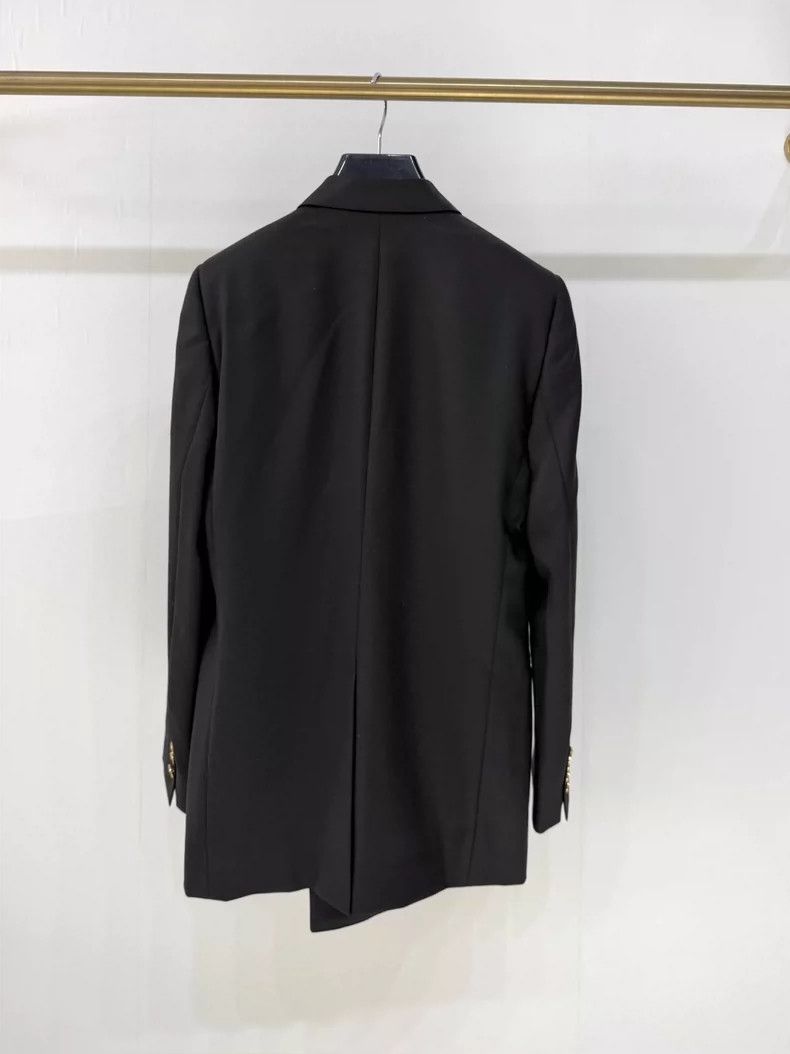 Celine Celine Double-Breasted Wool Blazer With Gold Buttons Size M / US 6-8 / IT 42-44 - 2 Thumbnail
