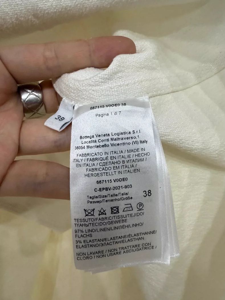 Bottega Veneta Elegant Linen U-Neck Dress by Bottega Veneta Size M / US 6-8 / IT 42-44 - 4 Thumbnail