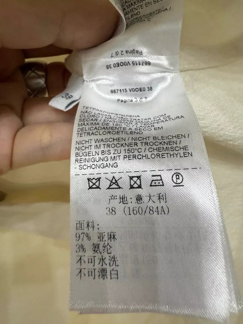 Bottega Veneta Elegant Linen U-Neck Dress by Bottega Veneta Size M / US 6-8 / IT 42-44 - 5 Thumbnail