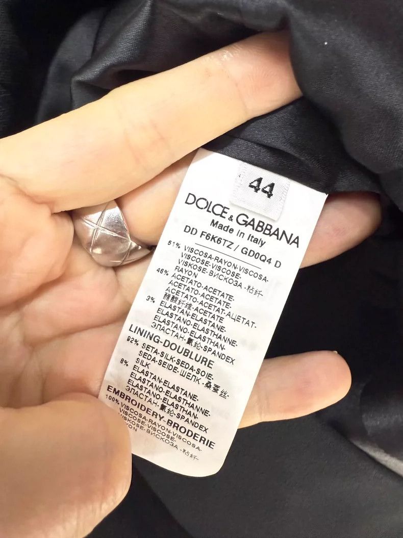 Dolce & Gabbana DG Dolce Gabbana Rose Embroidered Dress Size M / US 6-8 / IT 42-44 - 5 Thumbnail
