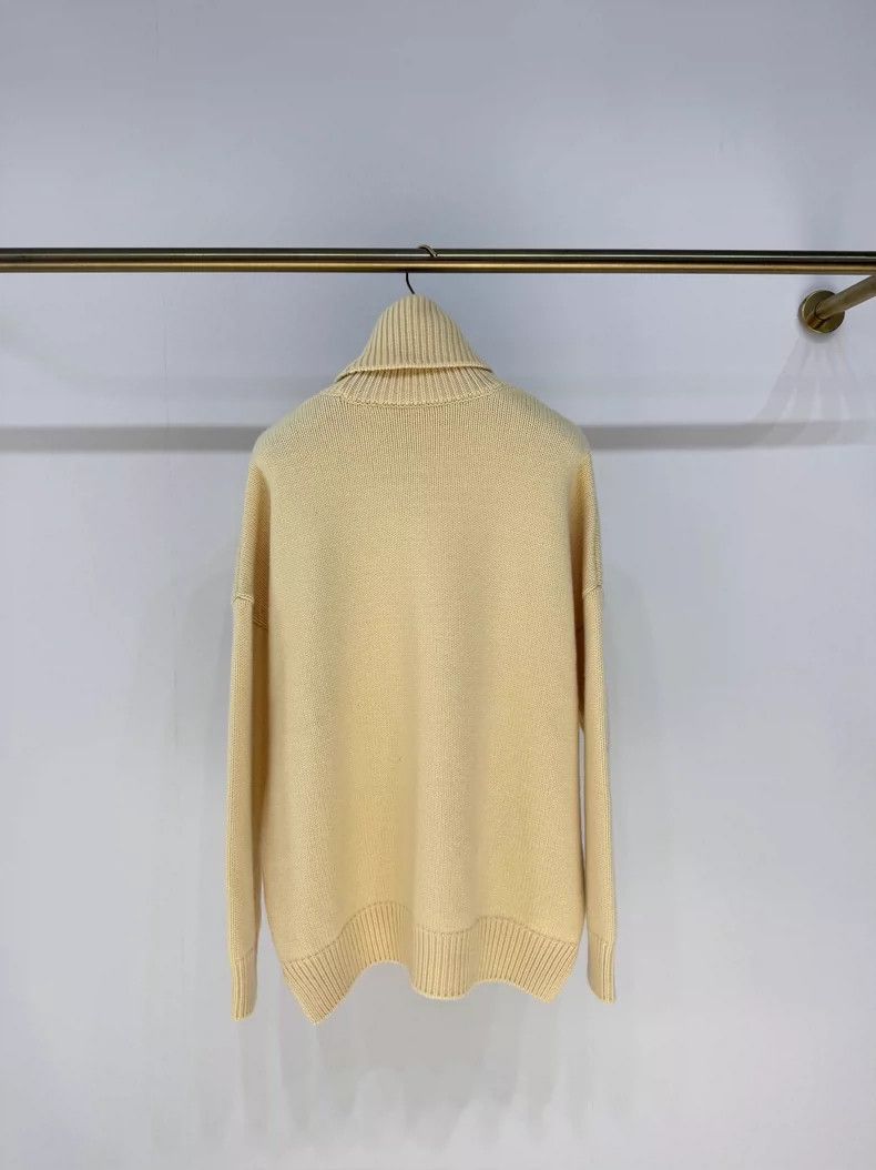Tory Burch New Tory Burch Yellow Cashmere Sweater Size XS / US 0-2 / IT 36-38 - 2 Thumbnail