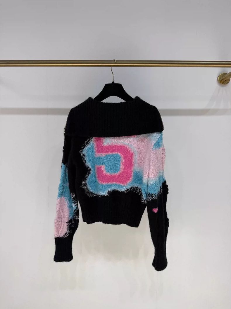 Chanel Chanel Color Block Knit Sweater 22N Size M / US 6-8 / IT 42-44 - 2 Thumbnail