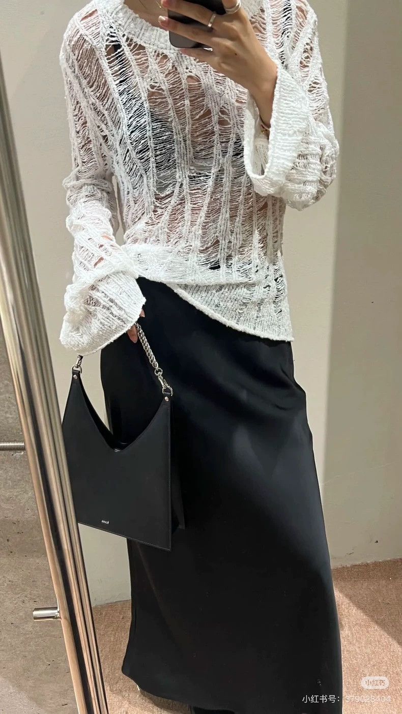 Acne Studios Acne Studios Sheer Knitted Flare Sleeve Top Size XS / US 0-2 / IT 36-38 - 6 Thumbnail