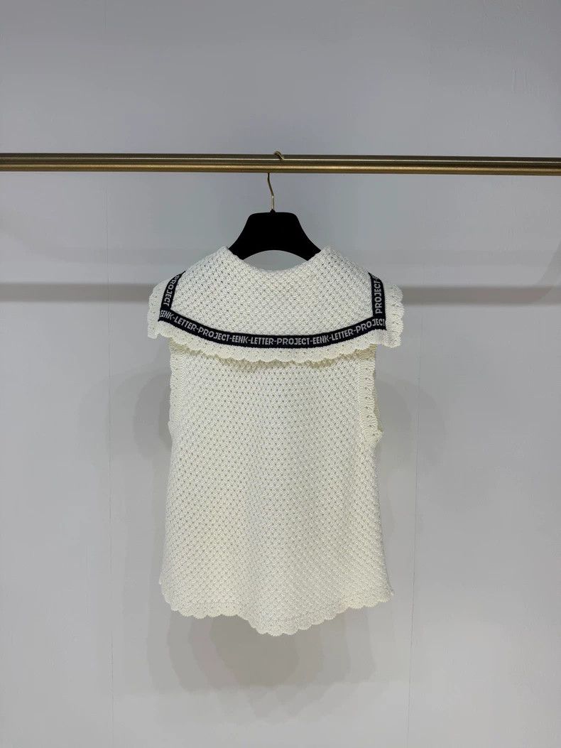 Maison Margiela EENK Knit Vest with Lace Collar Size S / US 4 / IT 40 - 2 Thumbnail