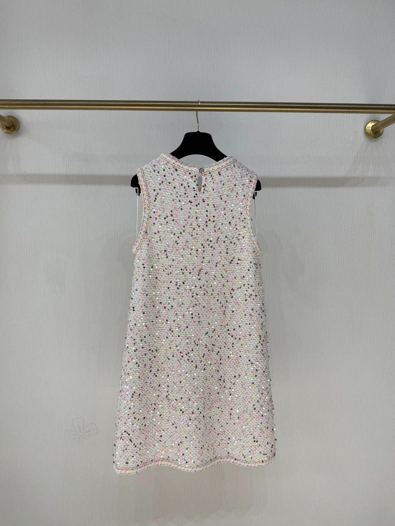 Chanel Chanel Colorful Sequin Knit Dress Size S / US 4 / IT 40 - 2 Thumbnail