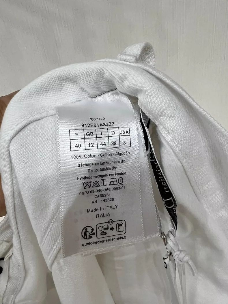 Dior New Dior White Denim Pants with Tags Size 40" / US 18 - 5 Thumbnail