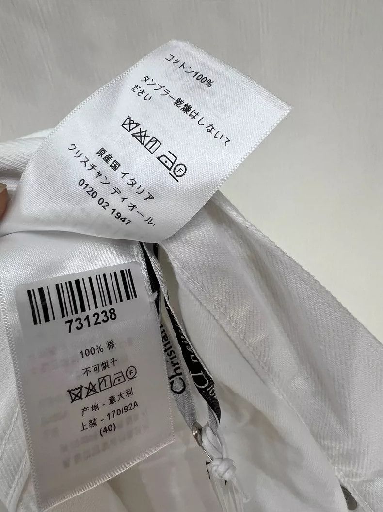 Dior New Dior White Denim Pants with Tags Size 40" / US 18 - 6 Thumbnail