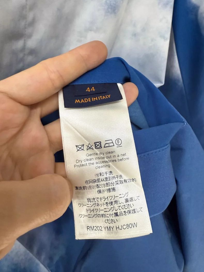 Louis Vuitton Blue Cloud Print Windbreaker Coat Size L / US 10 / IT 46 - 5 Thumbnail